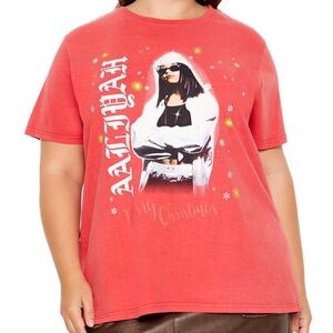 Forever 21 Plus Size Aaliyah Christmas Tee Holiday Merry Christmas Plus Size OX